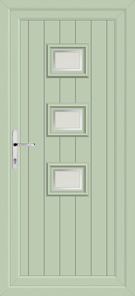 Chartwell Green Tummel Naples Upvc Back Door