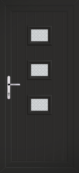 Black Tummel Pesaro Upvc Back Door