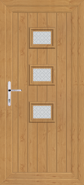 Irish Oak Tummel Pesaro Upvc Back Door