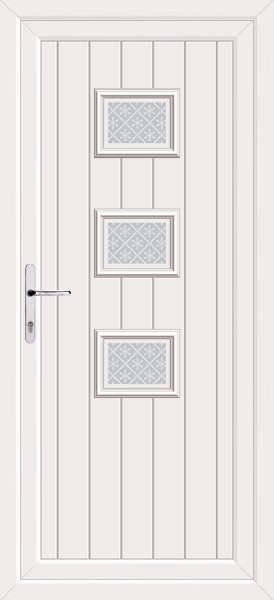 White Tummel Pesaro Upvc Back Door