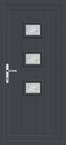 Anthracite Grey Tummel Roma Upvc Back Door