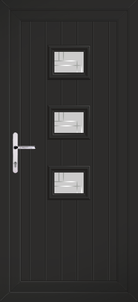 Black Tummel Roma Upvc Back Door