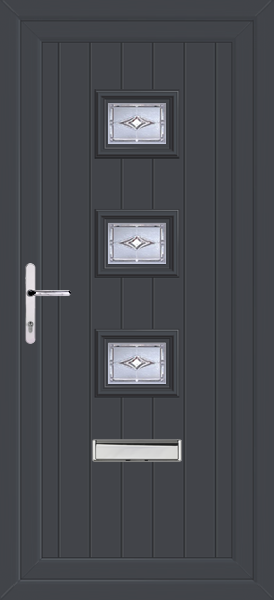 Anthracite Grey Tummel Savona Upvc Front Door