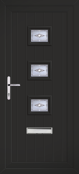 Black Tummel Savona Upvc Front Door