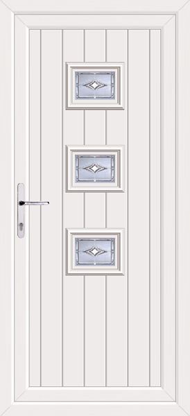 White Tummel Savona Upvc Back Door