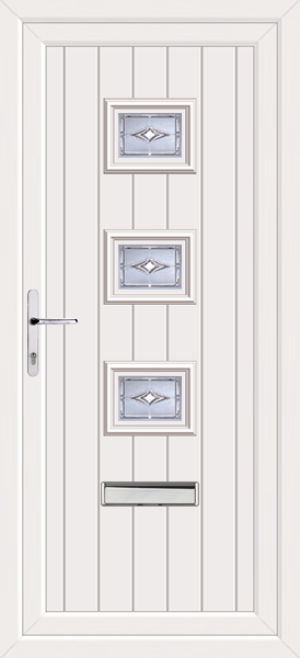 White Tummel Savona Upvc Front Door