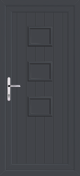 Anthracite Grey Tummel Solid Upvc Back Door