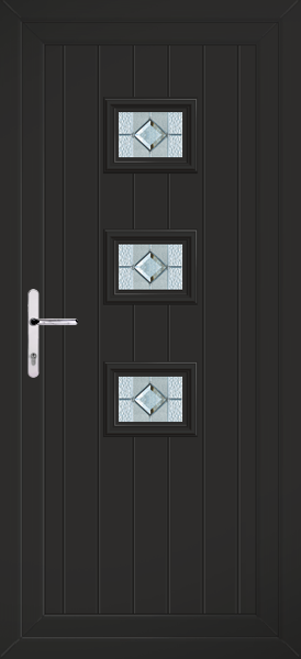 Black Tummel Venice Upvc Back Door