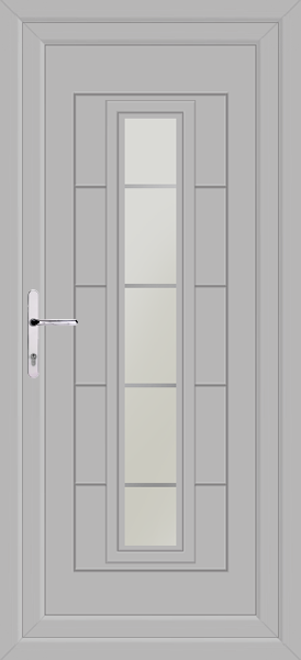 Agate Grey Virtu Bianco Upvc Back Door