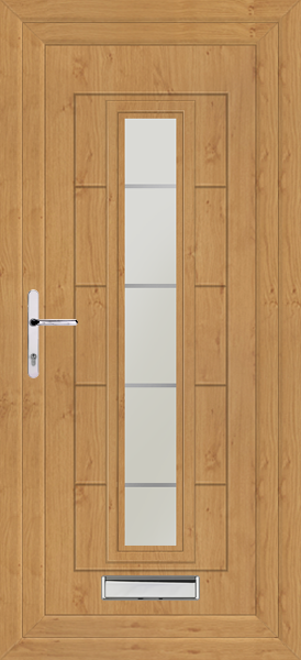 Irish Oak Virtu Bianco Upvc Front Door
