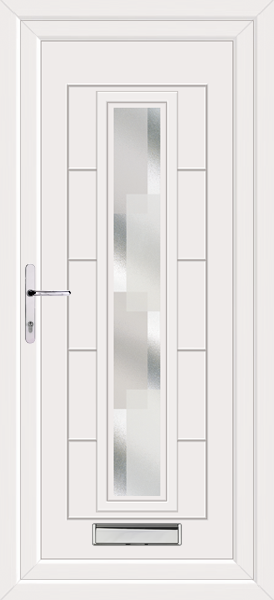 White Virtu Blocks Upvc Front Door