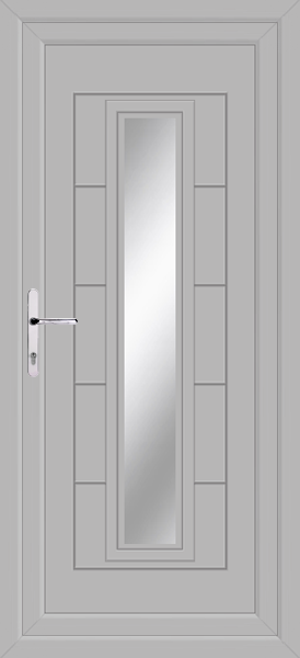 Agate Grey Virtu Clear/Pattern Upvc Back Door