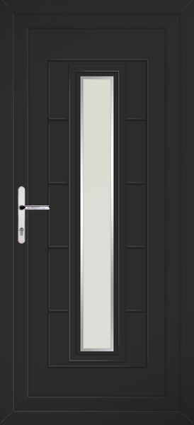 Black Virtu Naples Upvc Back Door