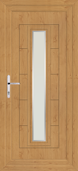 Irish Oak Virtu Naples Upvc Back Door