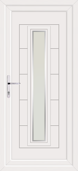 White Virtu Naples Upvc Back Door