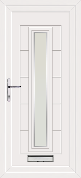 White Virtu Naples Upvc Front Door