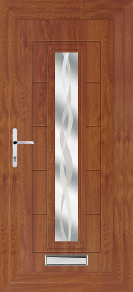 Golden Oak Virtu Velura Upvc Front Door