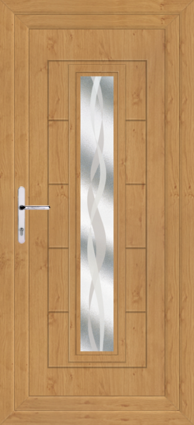 Irish Oak Virtu Velura Upvc Back Door
