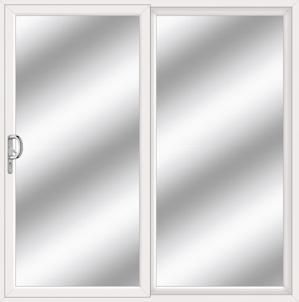 White Upvc Patio Doors