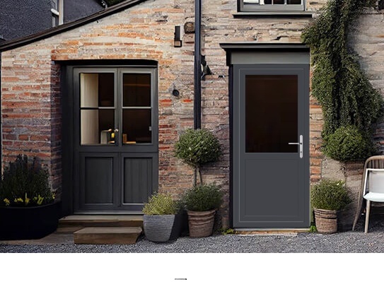 Half Glazed Flat Panel Upvc Door benefits