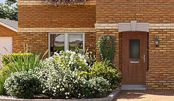 Golden oak upvc door designs