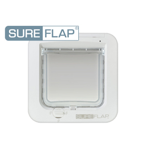 Microchip White Cat Flap