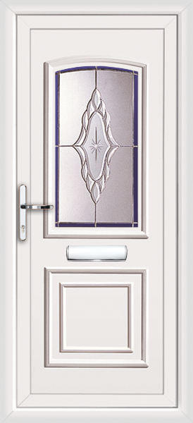 White panel styled front door