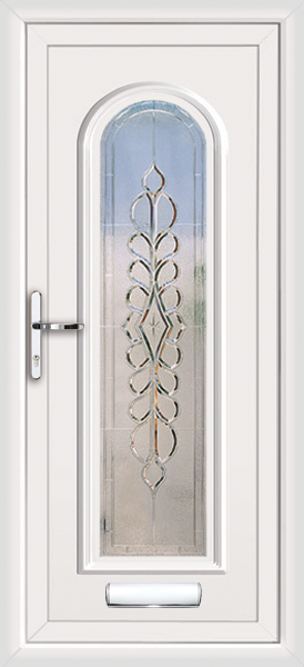 Glazed door with cost