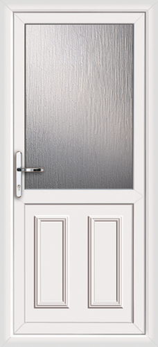 Frosted glass pvcu back door
