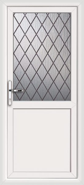 upvc rear door without letterbox