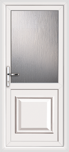 Upvc back door with no letterplate