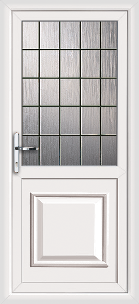 Pvcu back door with no letterplate