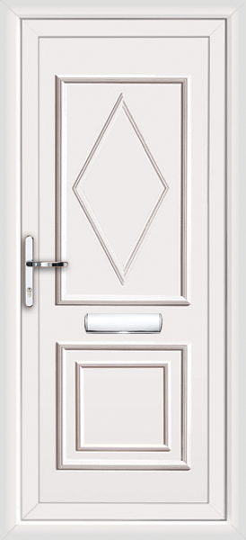 Standard white pvcu door