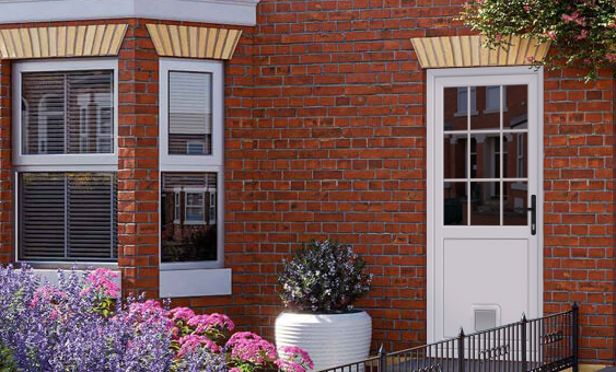 Half Glazed Midrail Upvc Door benefits