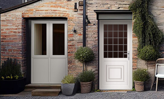 White Upvc back door benefits