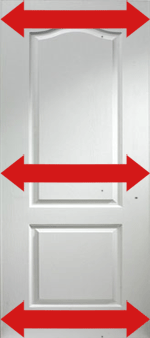 Measure your upvc door width